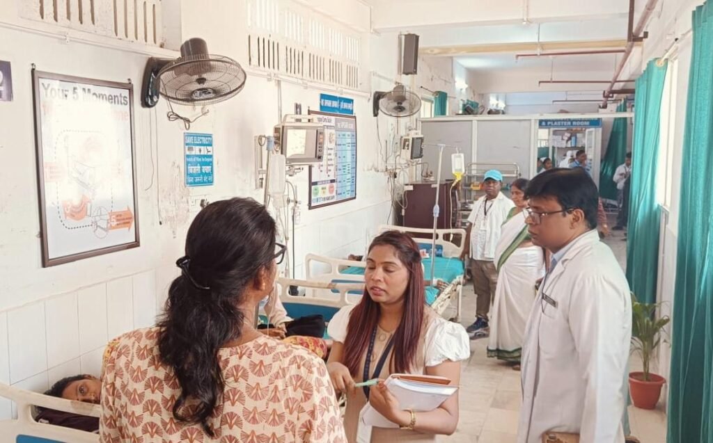 कायाकल्प असेसमेंट के लिए सदर अस्पताल किया का निरीक्षण…