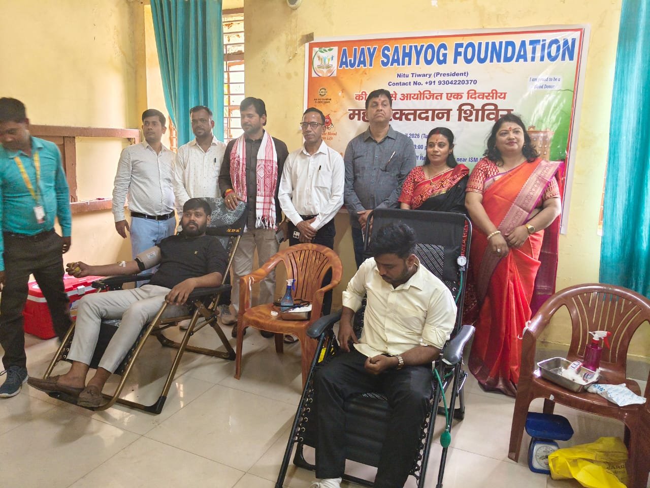 अजय सहयोग फाउंडेशन ने आयोजित किया रक्तदान शिविर व नि:शुल्क नेत्र जांच शिविर…