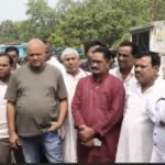 बाघमारा के ठंडाबाड़ी में भू-धसान क्षेत्र का निरसा विधायक अरूप चटर्जी और पूर्व मेयर चंद्रशेखर अग्रवाल ने किया निरीक्षण..