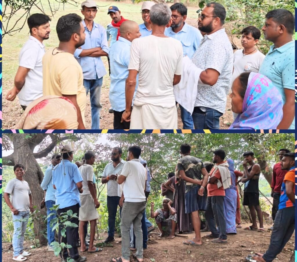 सिंदरी के टी एम पी एल के द्वारा डोमगढ में नाला निर्माण में कोताही बरतने पर लोगों ने कार्य को रोकवाया।