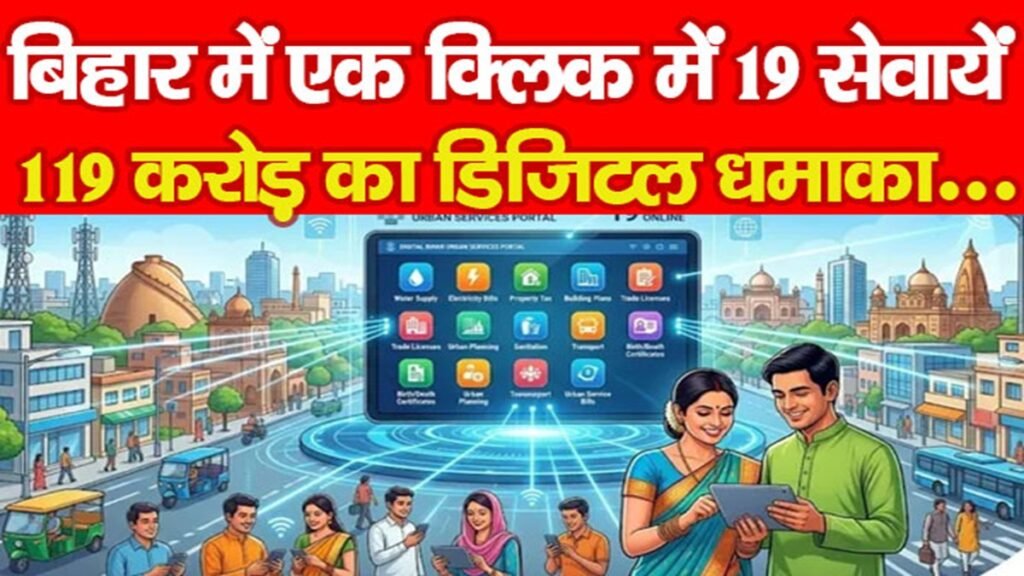 बिहार में एक क्लिक में 19 सेवायें, 119 करोड़ का डिजिटल धमाका…,
