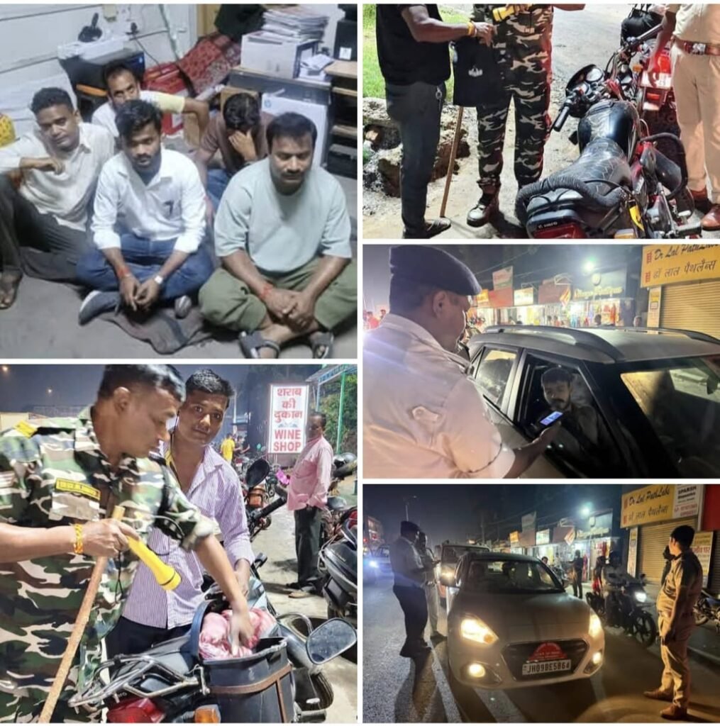 धनबाद में पुलिस का विशेष अभियान, अड्डाबाजी और शराब पीते 38 लोग गिरफ्तार…