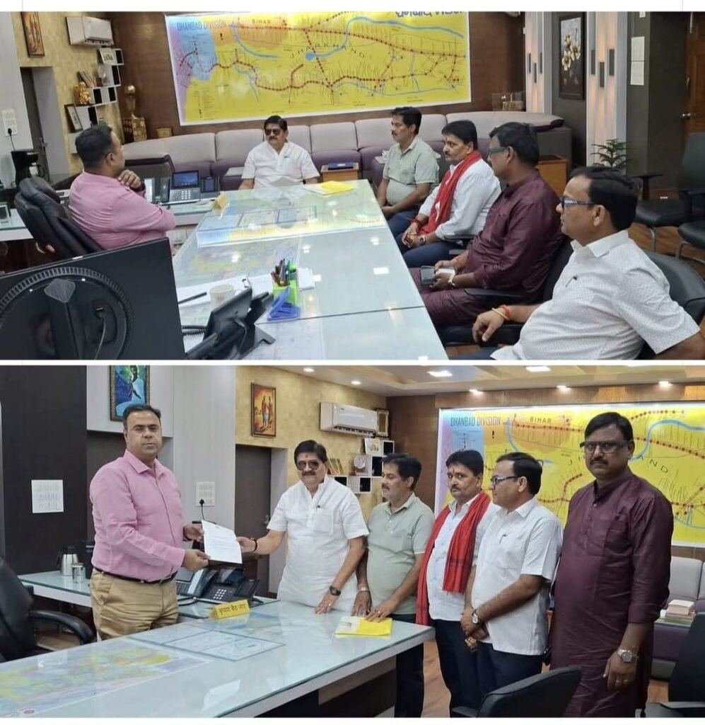 धनबाद विधायक राज सिन्हा ने डीआरएम से की मुलाकात, ट्रेन विस्तार और भूली जल संकट का मुद्दा उठाया…
