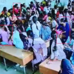 “स्कूल की लापरवाही या हादसा? क्लासरूम में छत का प्लास्टर गिरा, CCTV में कैद पूरी घटना”
