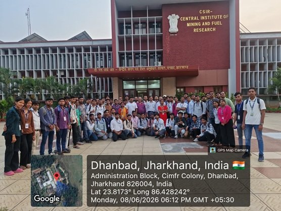 पीएमकेवीवाई 4.0 के तहत असिस्टेंट माइन सर्वेयर प्रशिक्षुओं का सीएसआईआर-सीआईएमएफआर भ्रमण, आधुनिक खनन तकनीकों की मिली जानकारी