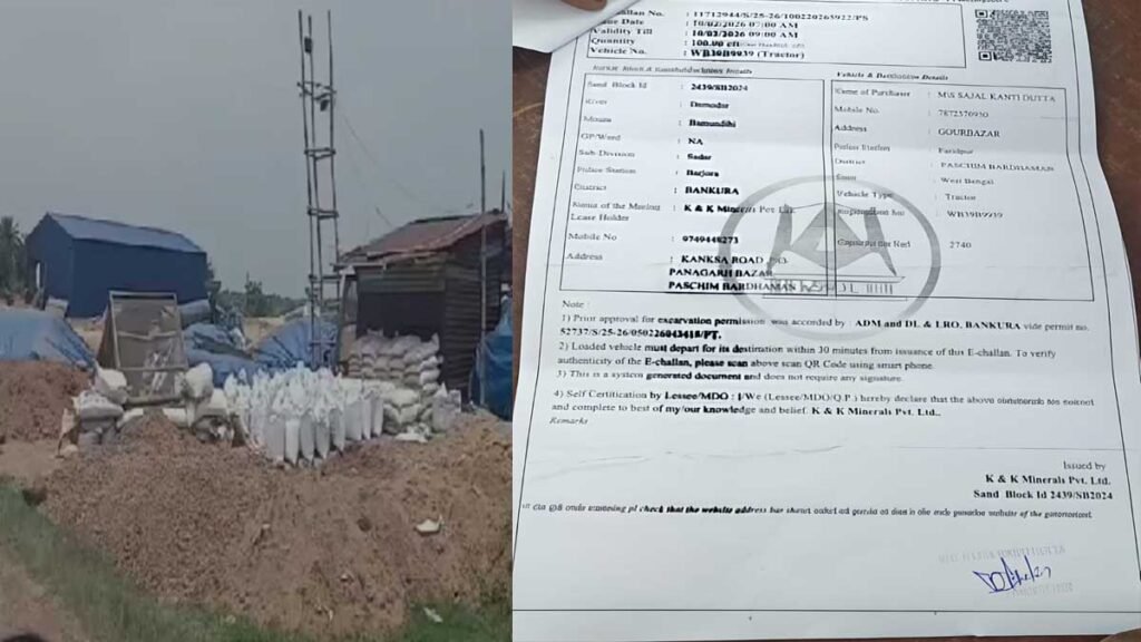 वैधता की आड़ में अवैध बालू कारोबार का आरोप