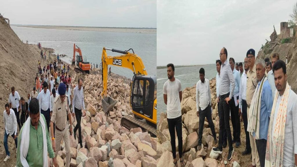 मानसून से पहले एक्शन मोड में विभाग, गंगा किनारे चल रहे कार्यों का निरीक्षण