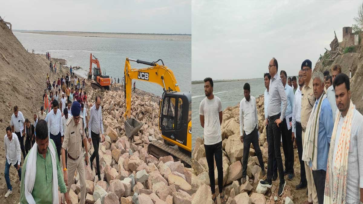 मानसून से पहले एक्शन मोड में विभाग, गंगा किनारे चल रहे कार्यों का निरीक्षण