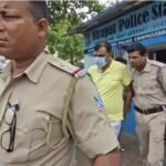 अवैध पत्थर खदान मामले में गिरफ्तार टीएमसी नेता भोला सिंह की कोर्ट पेशी के दौरान विरोध