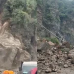हिमाचल में मौसम का कहर, शिमला बाईपास पर ताश के पत्तों की तरह ढहा पहाड़