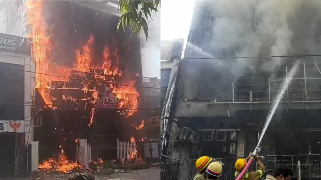 लखनऊ के कोचिंग सेंटर में लगी आग, 15 बच्चों की मौत और पांच हुए घायल, घटनास्थल पर पहुंचे योगी