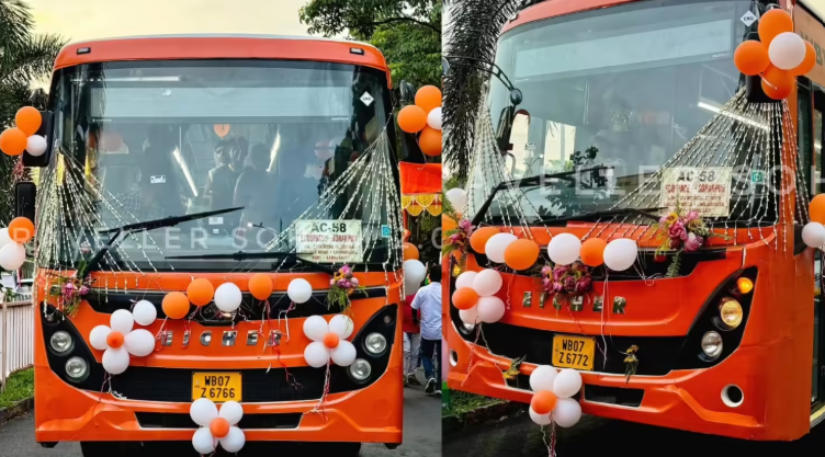 नीले से केसरिया हुईं सरकारी बसें, बंगाल में रंगों की राजनीति फिर चर्चा में