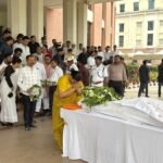 झारखंड विधानसभा परिसर में पूर्व मंत्री मन्नान मल्लिक को दी गई अंतिम श्रद्धांजलि
