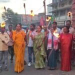 JPSC पेपर लीक में मुख्यमंत्री के इस्तीफे की मांग को लेकर पाकुड़ में भाजपा का मशाल जुलूस