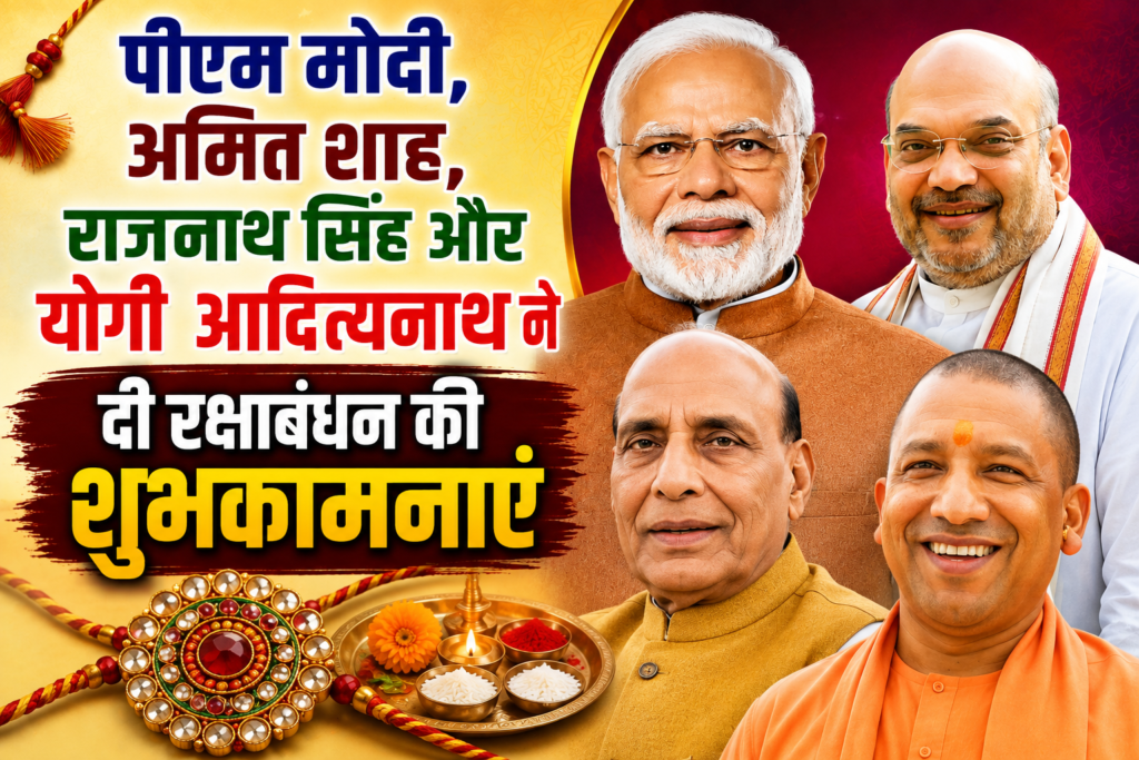 पीएम मोदी, अमित शाह और योगी आदित्यनाथ ने दी रक्षाबंधन की शुभकामनाएं