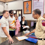 राहुल गांधी साहिल लोचब के साथ DCP ऑफिस पहुंचे, बोले- ‘FIR दर्ज हो, न्यायिक जांच कराई जाए’