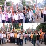 सिंदरी नगर कांग्रेस का आक्रोश मार्च, सांसद ढुल्लू महतो का पुतला दहन कर जताया विरोध
