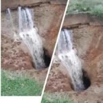 कतरास के छाताबाद में फिर भू-धंसान, आंदोलन खत्म होने के 24 घंटे बाद बना गहरा गोफ