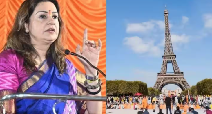एफिल टावर में महिला कर्मचारियों को हटाने पर विवाद, प्रियंका चतुर्वेदी ने BAPS पर उठाए सवाल