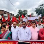 शिकारीपाड़ा में भाकपा माले का विशाल धरना, बाहरी कंपनियों को वापस भेजने और CO पर कार्रवाई की मांग