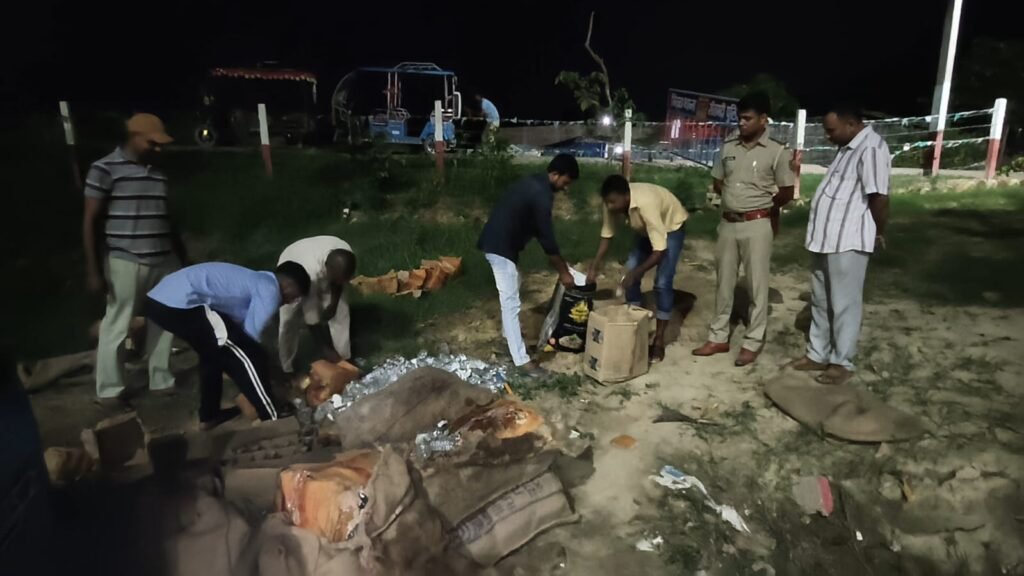 सीतामढ़ी में 508 लीटर से अधिक देसी-विदेशी शराब नष्ट, चार कांडों में जब्त हुई थी खेप