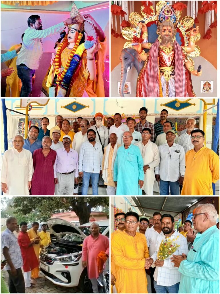 सिंदरी विश्वकर्मा मंदिर में भव्य पूजा, विधायक चंद्रदेव महतो ने की भगवान विश्वकर्मा की आराधना