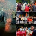 DUSU में ABVP की जीत पर सिंदरी में जश्न, कार्यकर्ताओं ने पटाखे फोड़कर मनाई खुशी