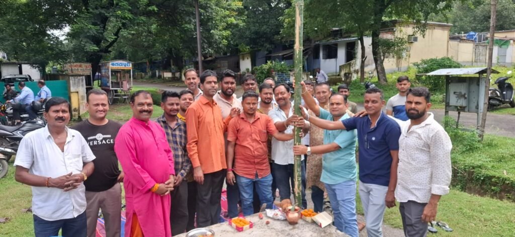 टेल्को रोड नंबर 26 में दुर्गा पूजा पंडाल का भूमि पूजन, प्रकृति-जंगल थीम पर होगा निर्माण