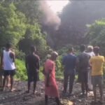 झरिया में जोरदार धमाके के साथ धंसी जमीन, दरारों से निकली आग और जहरीला धुआं