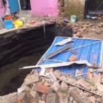 लोयाबाद सात नंबर में भू-धंसान से घर जमींदोज, कई परिवारों पर मंडराया खतरा