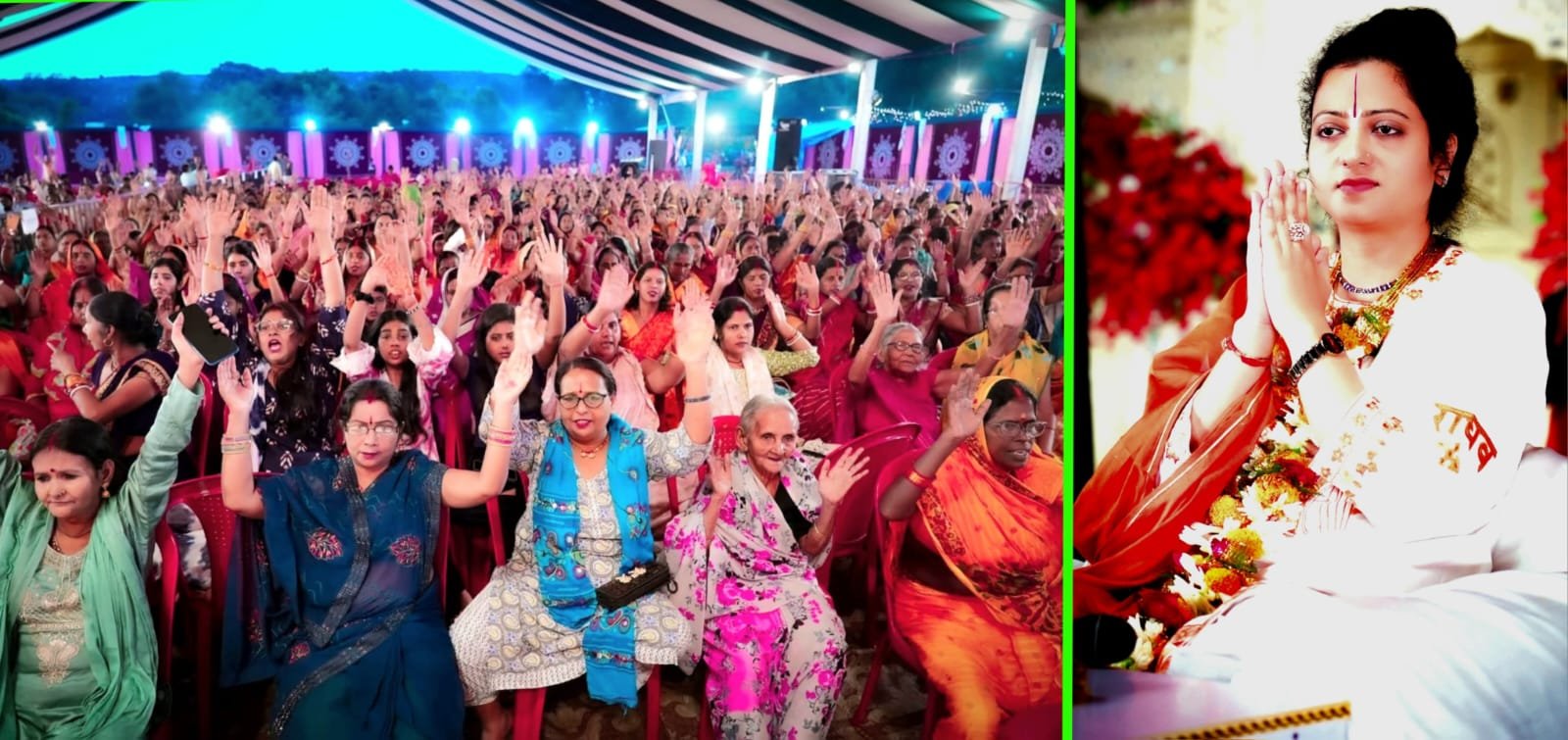 सिंदरी में श्रीमद्भागवत कथा के पांचवें दिन कृष्ण की बाल लीलाओं का हुआ वर्णन, भजनों पर झूमे श्रद्धालु